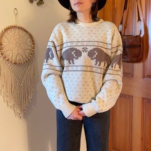 Rare Pendleton buffalo sweater